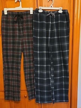 Men's Plaid Lounge Pants - 2 Pair Bundle